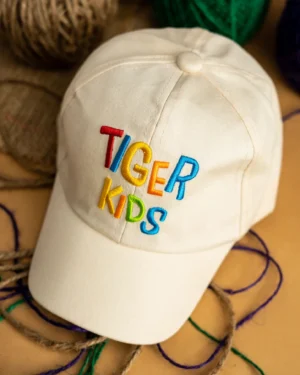 Biege Tiger Kids Cap