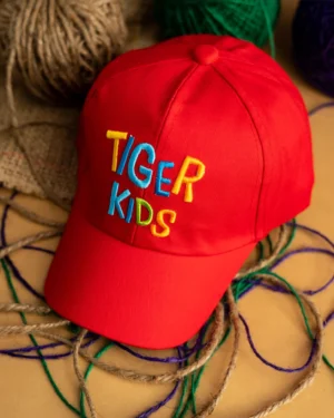 Red Tiger Kids Cap