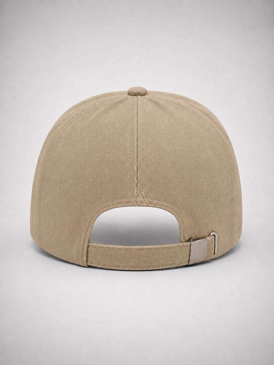 Classic Plain Solid Beige Baseball Caps - Image 4